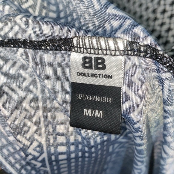 BB COLLECTION Black/White Multi Design, Knee Length Dress, Luxurious ~6463-001 - Picture 4 of 5